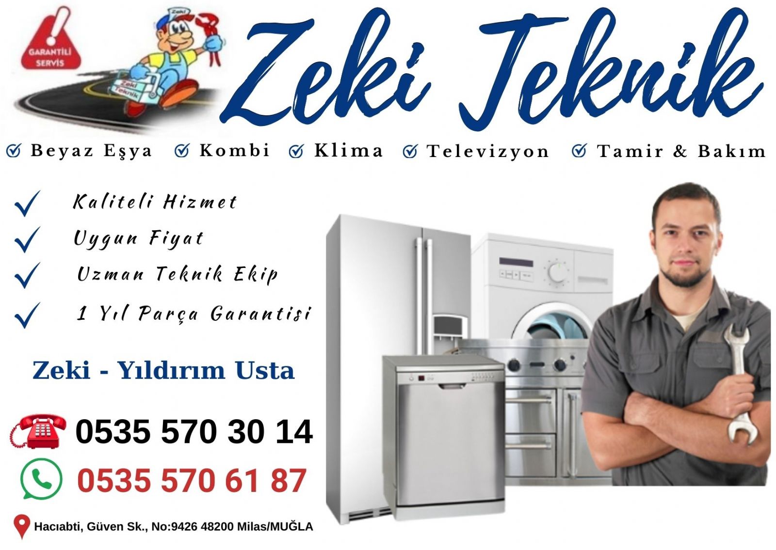 Milas Beyaz Eşya Tamircisi